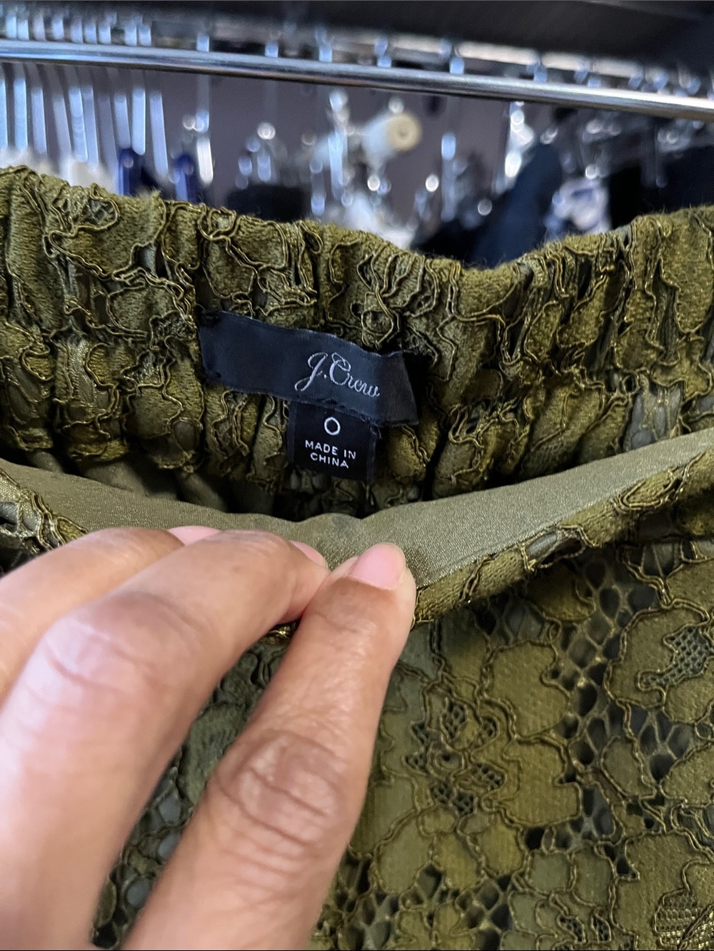 J. CREW EASY PANTS IN LACE SZ 0 - Picture 5 of 5